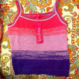 Lily Pulitzer multi color Tessalyn sweater tank top